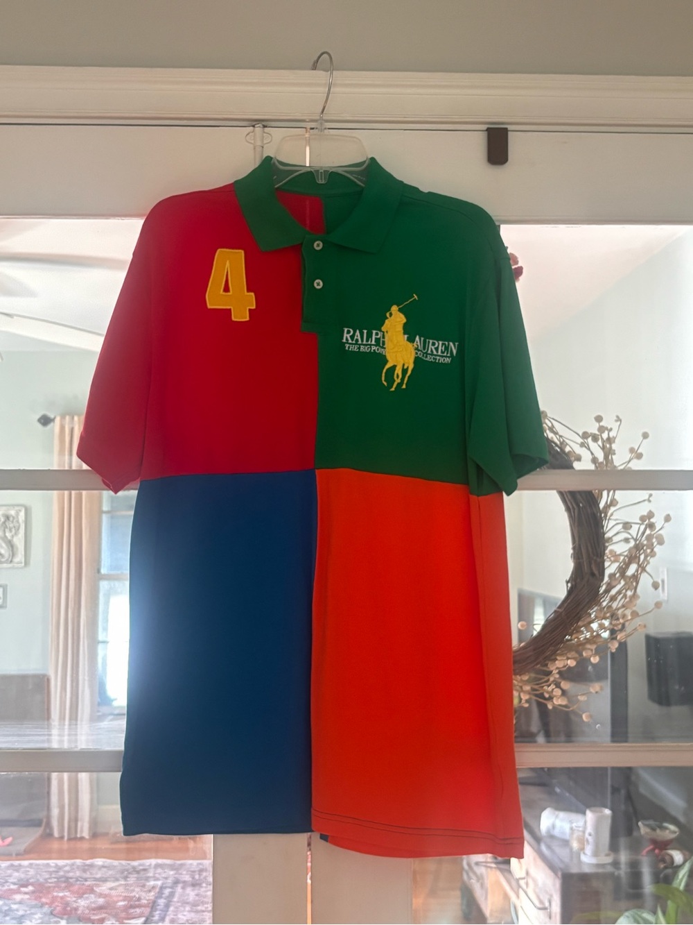 Ralph Lauren  Big Pony Collection. Colorblock Polo Shirt - Large/XL